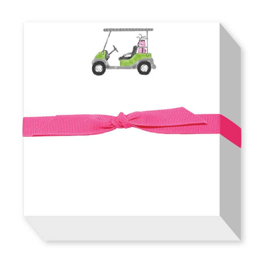Pink Golf Cart Chubbie Notepad