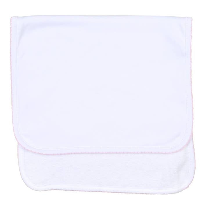 Burp Cloth | Essentials | Pink Trim