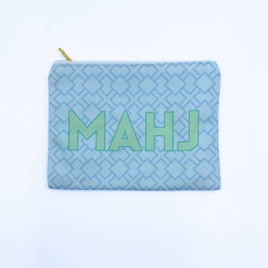 Mahjong Card & Accessory Bag | Blue Diamond