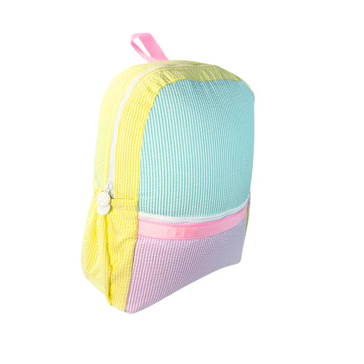 Medium Backpack w/ Pocket | 1989 Seersucker