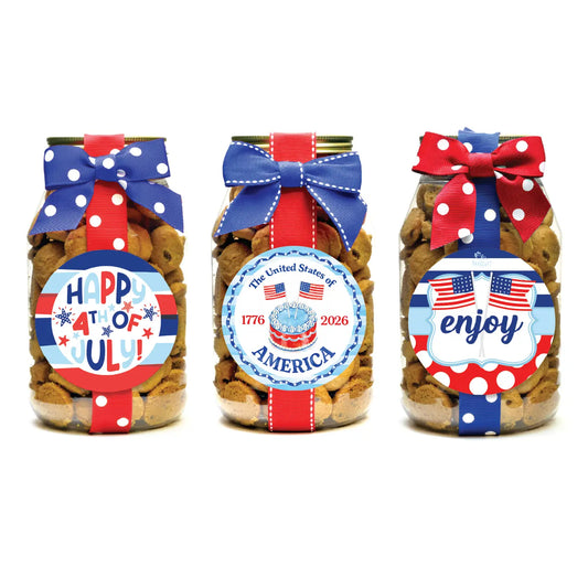 Quart Jar | Chocolate Chip | 4th of July