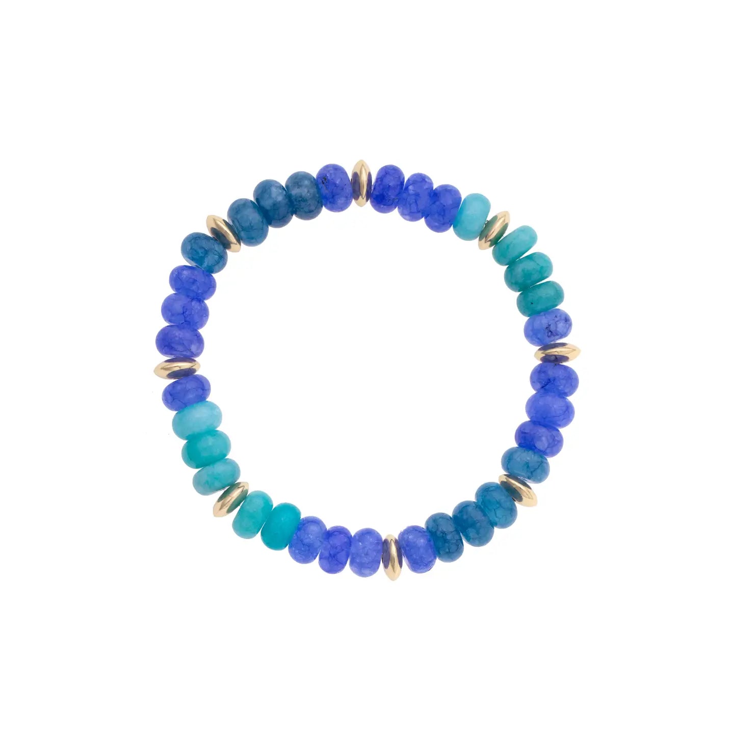 Mimi Semi Precious Beaded Bracelet | Light Blue