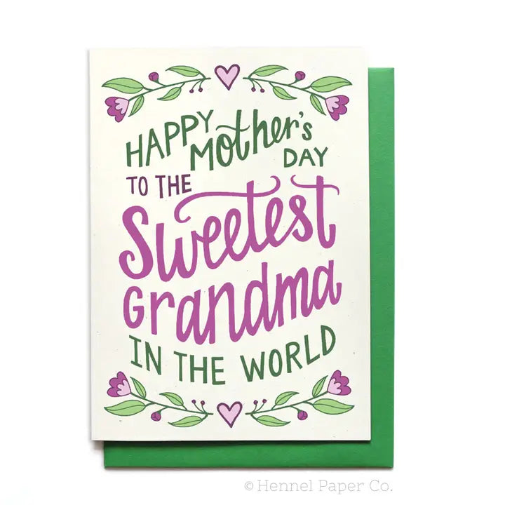 Mother's Day Card | Sweetest Grandma