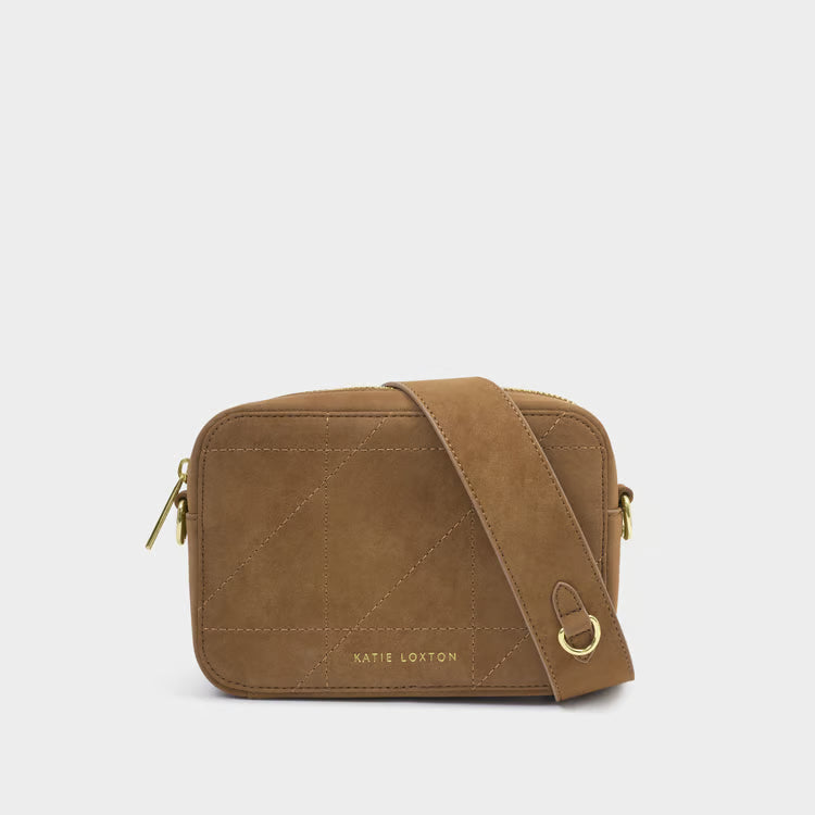 Avery Small Crossbody Bag | Caramel Quilted
