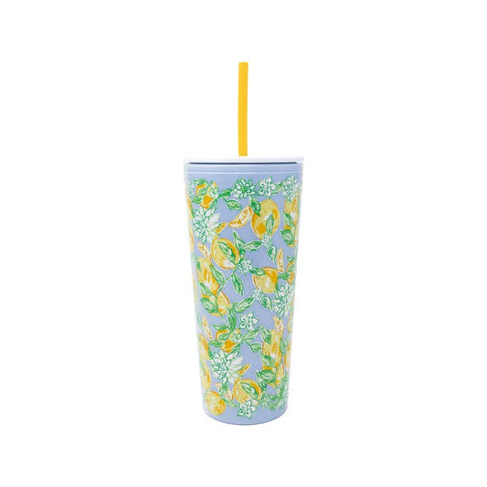 Tumbler with Straw | Make Lemonade