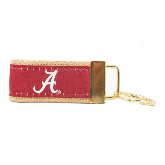 Woven Ribbon Keychain | Alabama