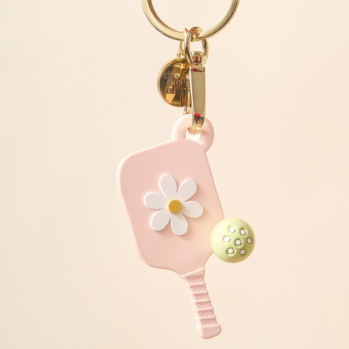 Pickleball Paddle Keychain | Blush Pink