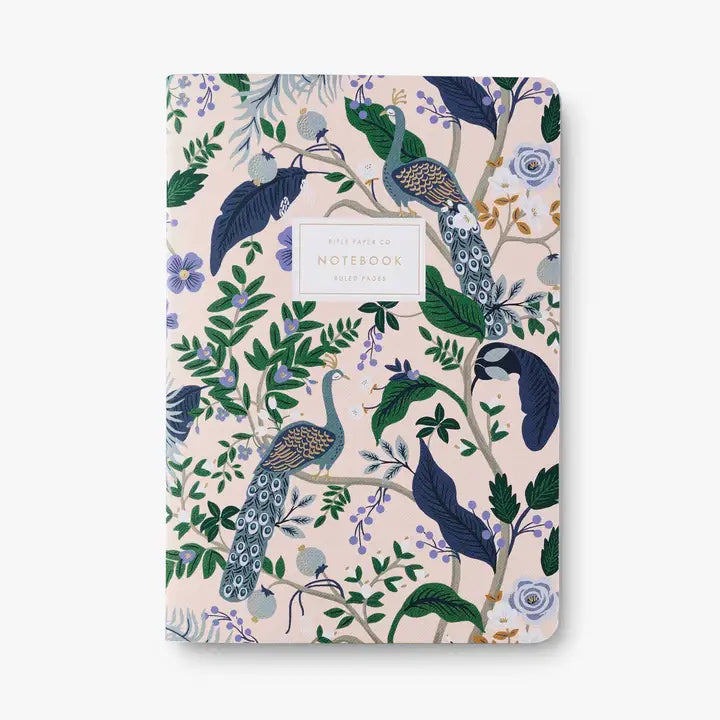 Assorted Set of 3 Notebooks | Peacock