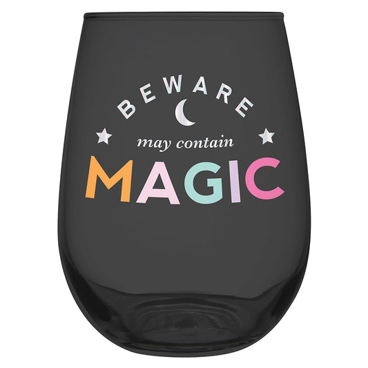 Stemless Wine Glass | Beware Magic