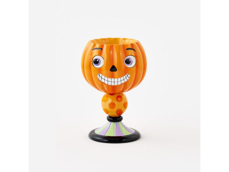 Pedestal Pumpkin Candy Bowl