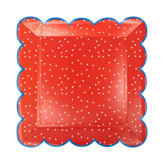 Paper Plates | Red Polka Dot