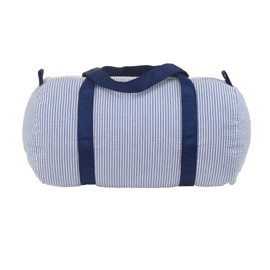 Baby Duffel | Navy Seersucker