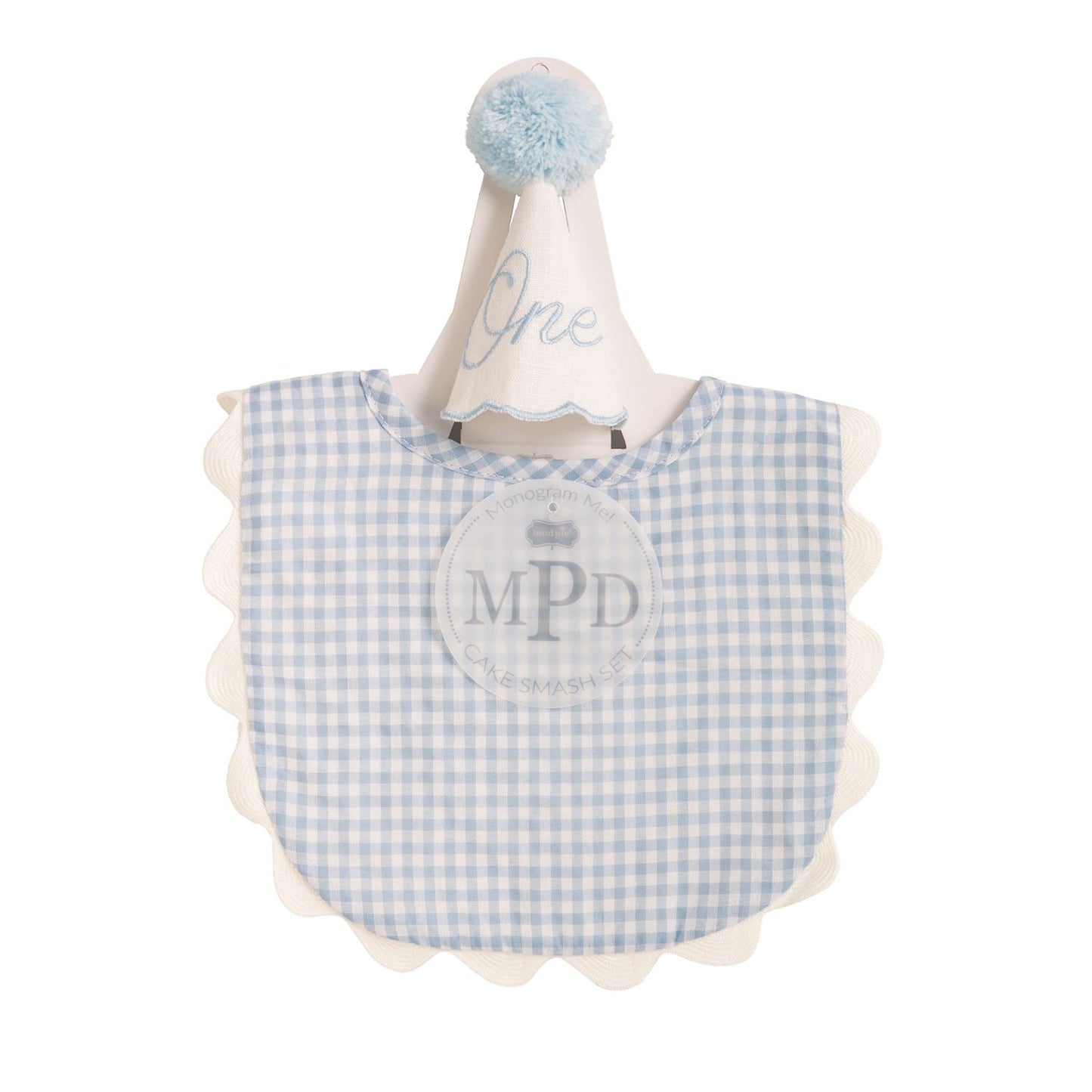 Blue Gingham Cake Smash Set