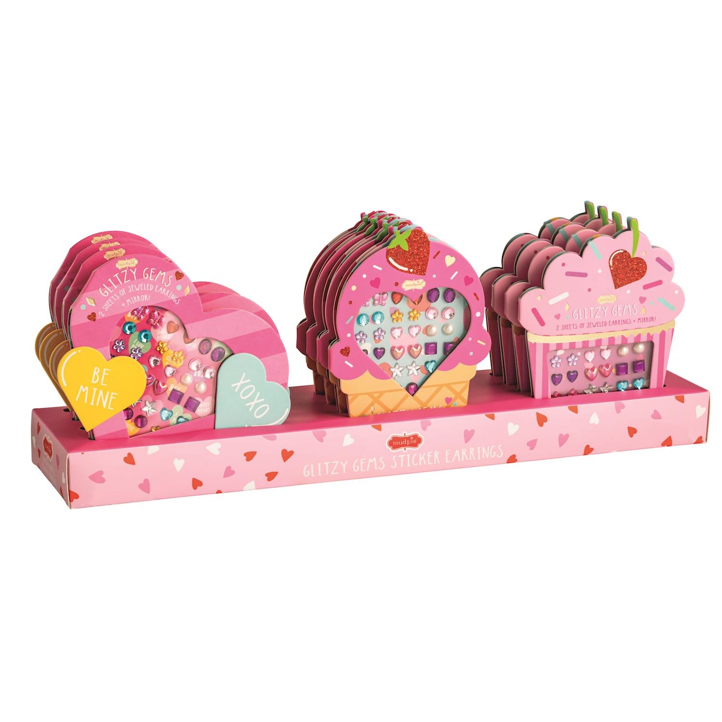 Valentine's Glitzy Gems Sticker Earrings | Assorted Styles