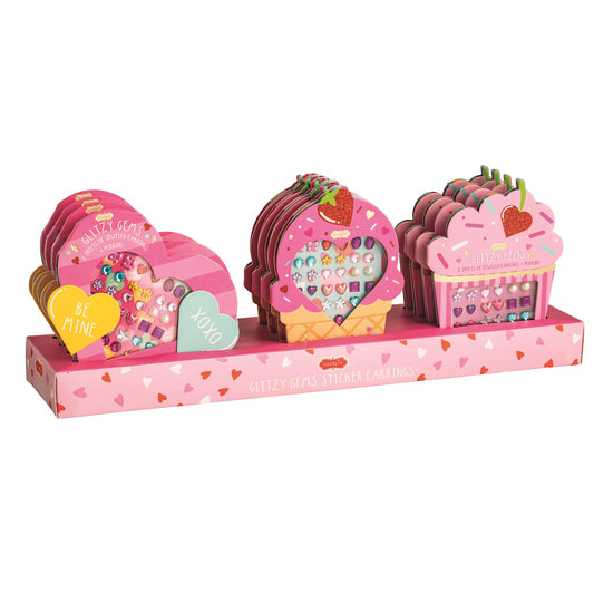 Valentine's Glitzy Gems Sticker Earrings | Assorted Styles
