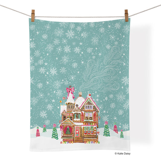 Tea Towel | Gingerbread House