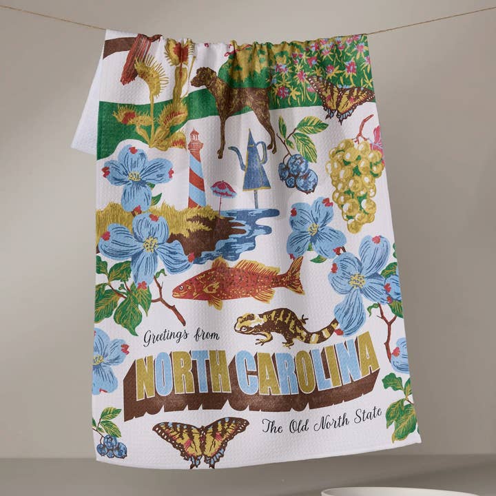 Tea Towel | Greetings from North Carolina