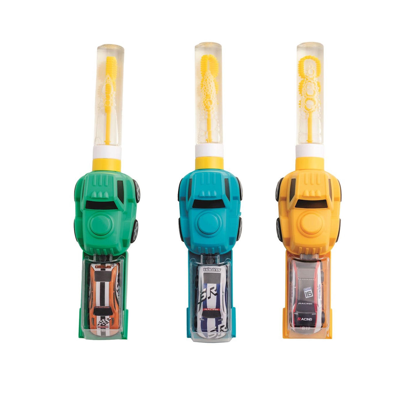 Bubble Wand Race Car Launchers | Assorted