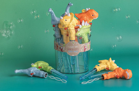 Light-Up Dino Blaster Bubble Wands | Assorted Styles