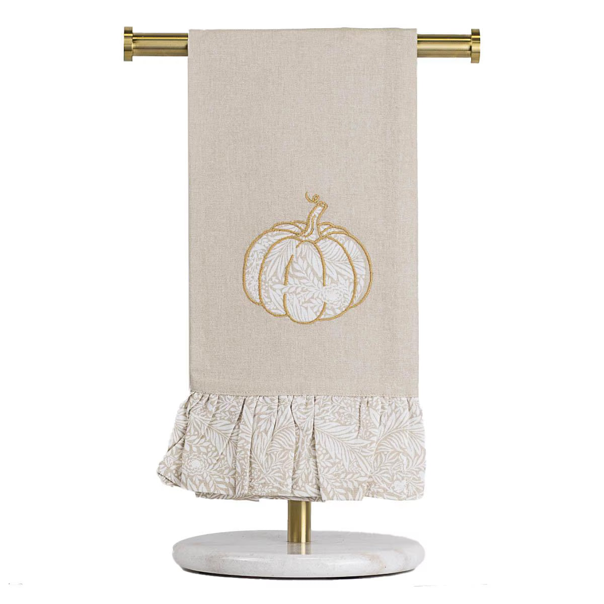 Dutton Pumpkin Ruffle Hand Towel