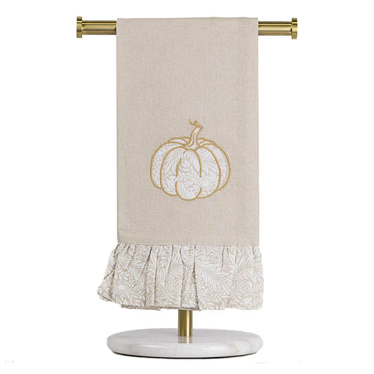 Dutton Pumpkin Ruffle Hand Towel
