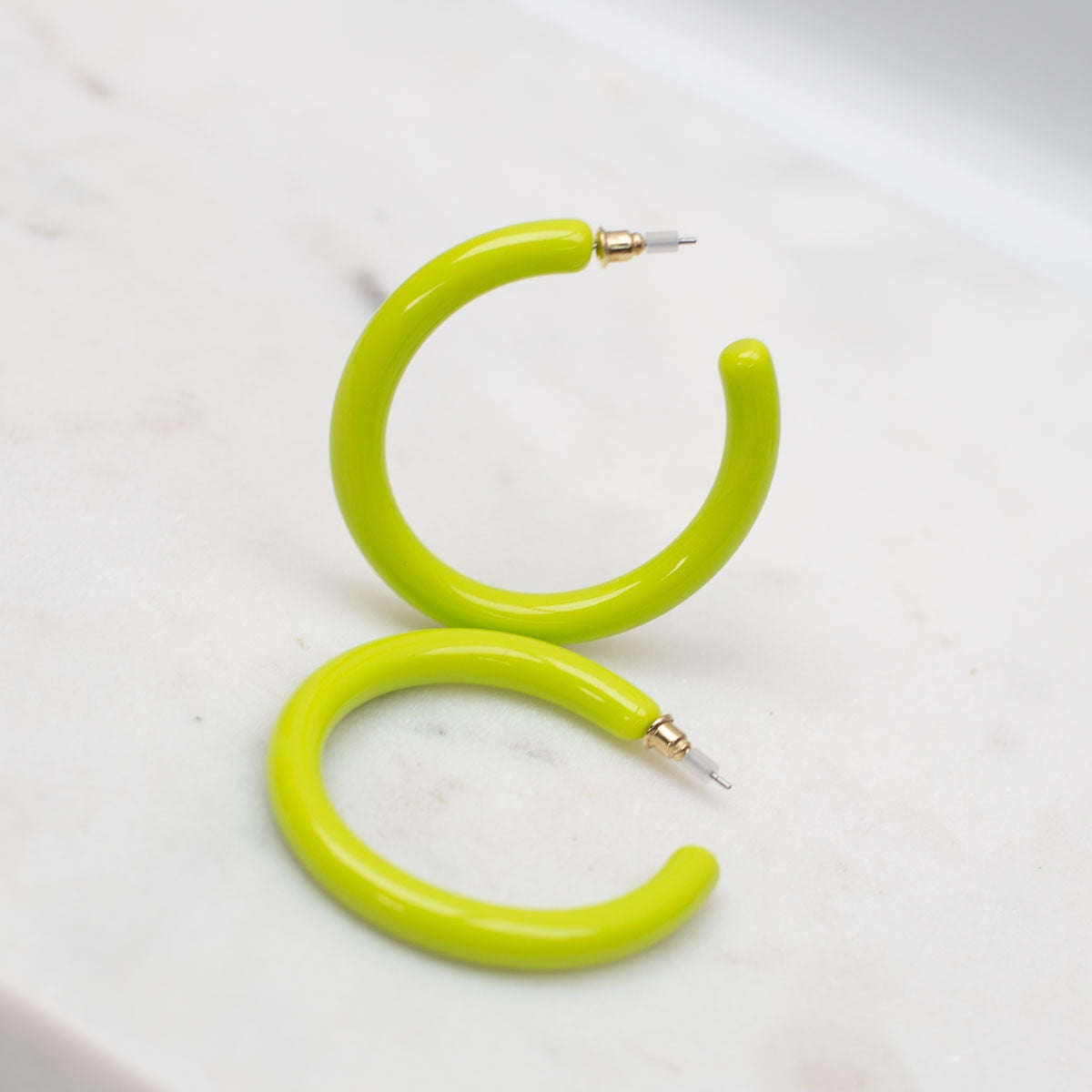 Grace Hoops | Light Green