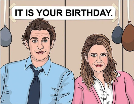 Jim and Pam Birthday Card