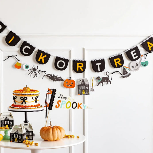 Trick or Treat Felt Banner