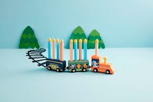 Hanukkah Express Menorah Train Set