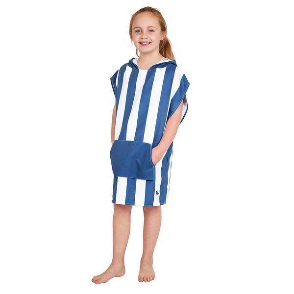 D&B Kids Quick Dry Poncho | Whitsunday Blue
