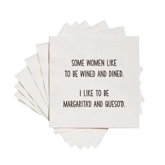 Cocktail Napkins | Wined and Dined