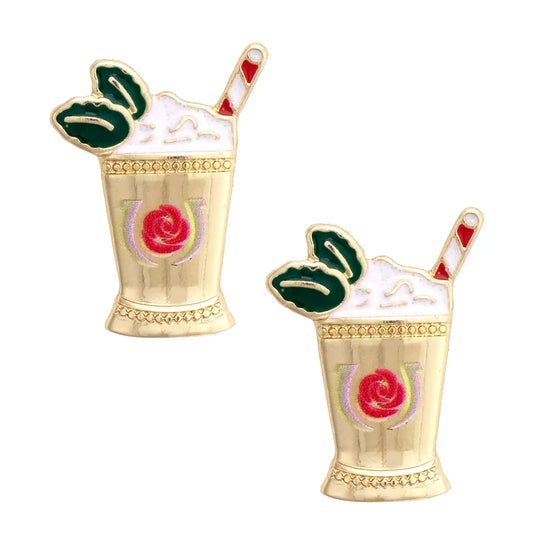 Kentucky Derby Mint Julep Earrings