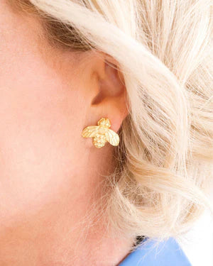 Honey Bee Stud Earrings