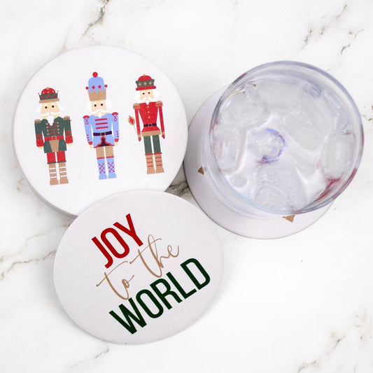 Reversible Paper Coasters | Nutcracker Joy