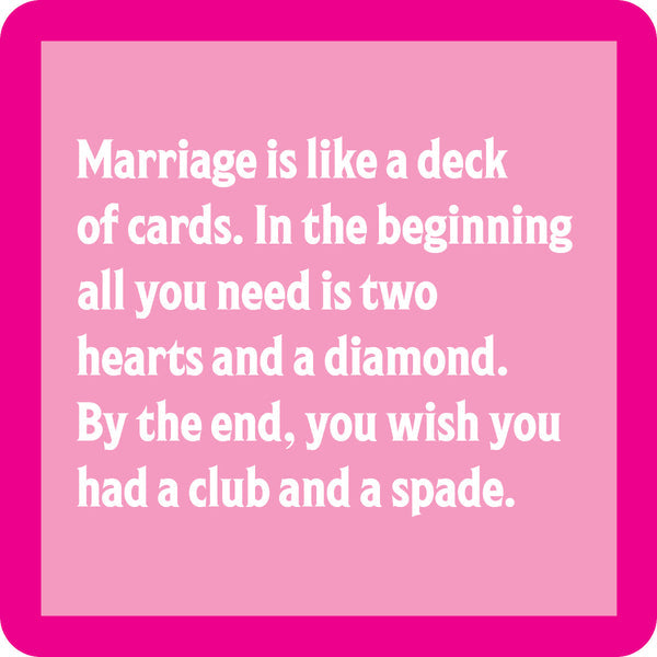 Coaster | Marriage Deck of Cards