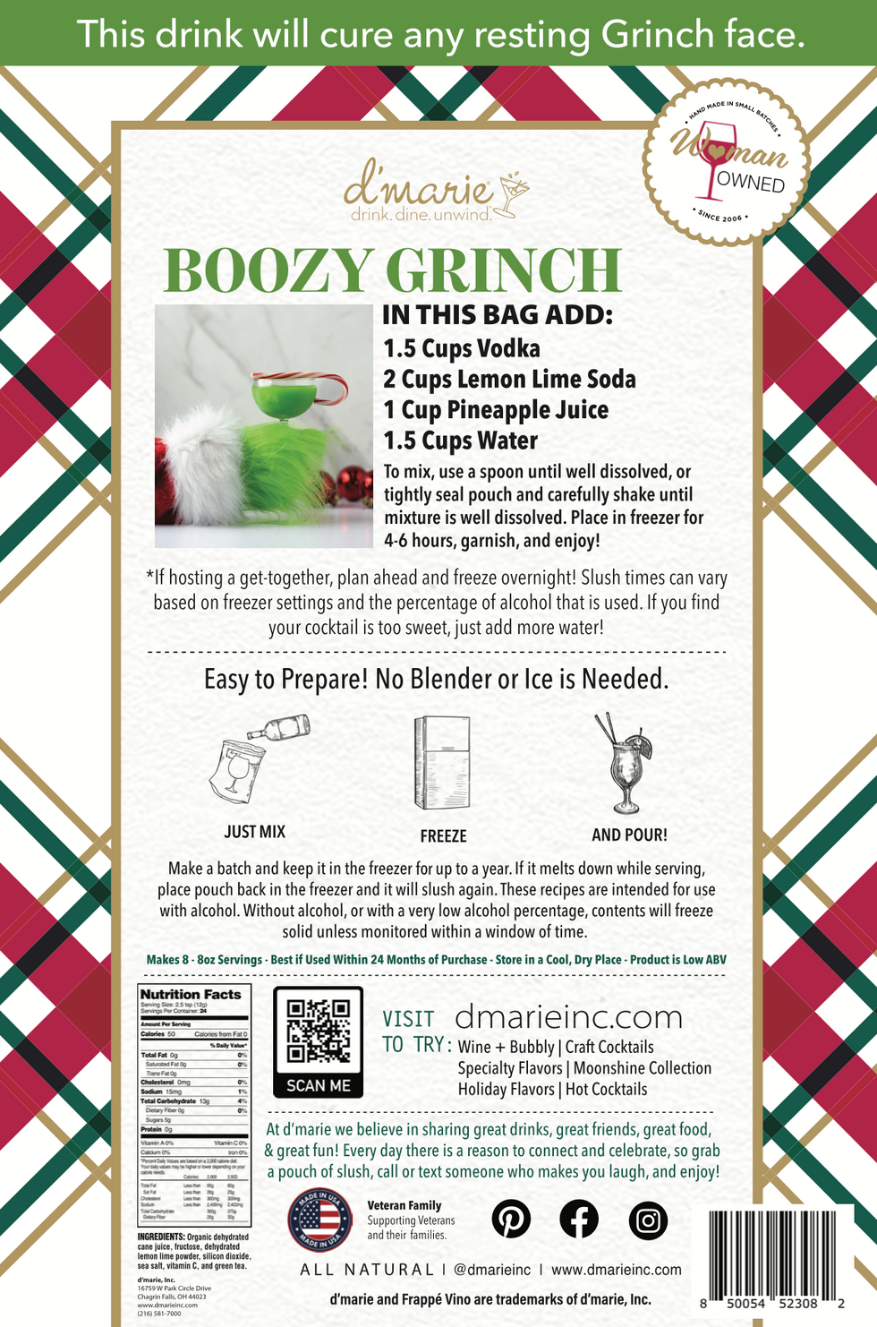 Cocktail Slush Mix | Boozy Grinch