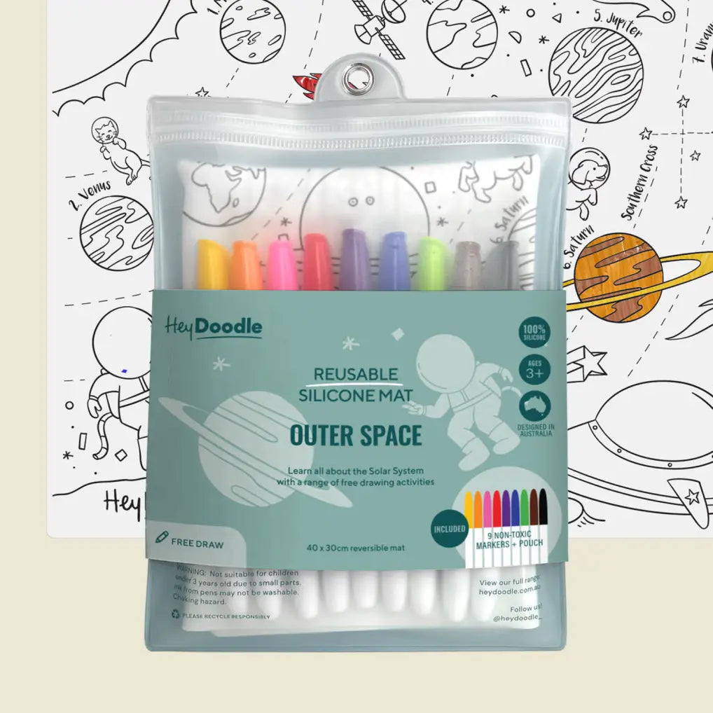 Classic Coloring & Doodle Mat | Outer Space