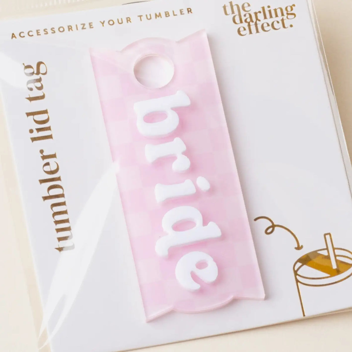 Tumbler Lid Tag | Bride