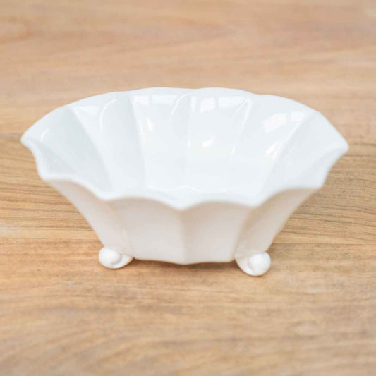 Scalloped Candy Dish | White