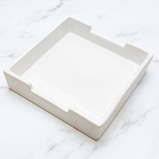 Classic Cocktail Napkin Holder - White