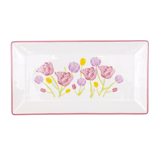 Rectangle Platter | Tulip Fields