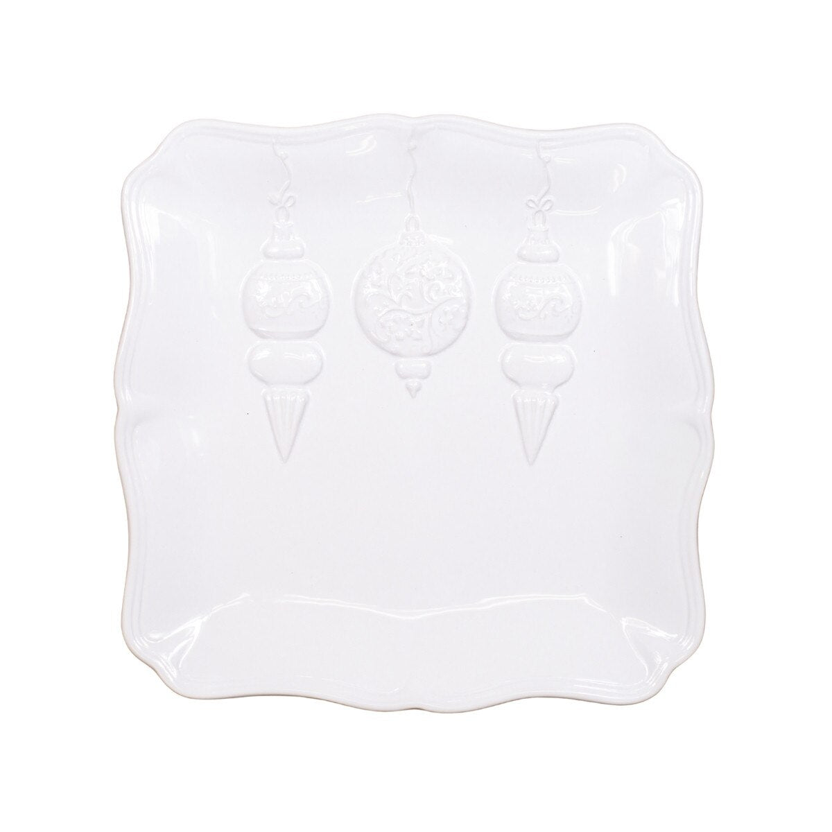 Whimsical Wonders Square Platter | White