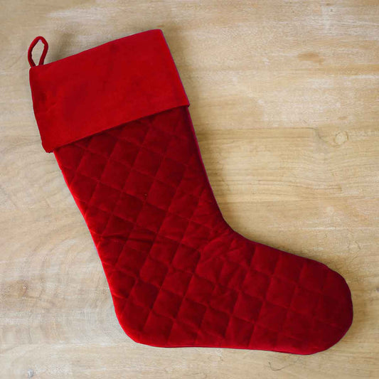 Quilted Stocking | Red