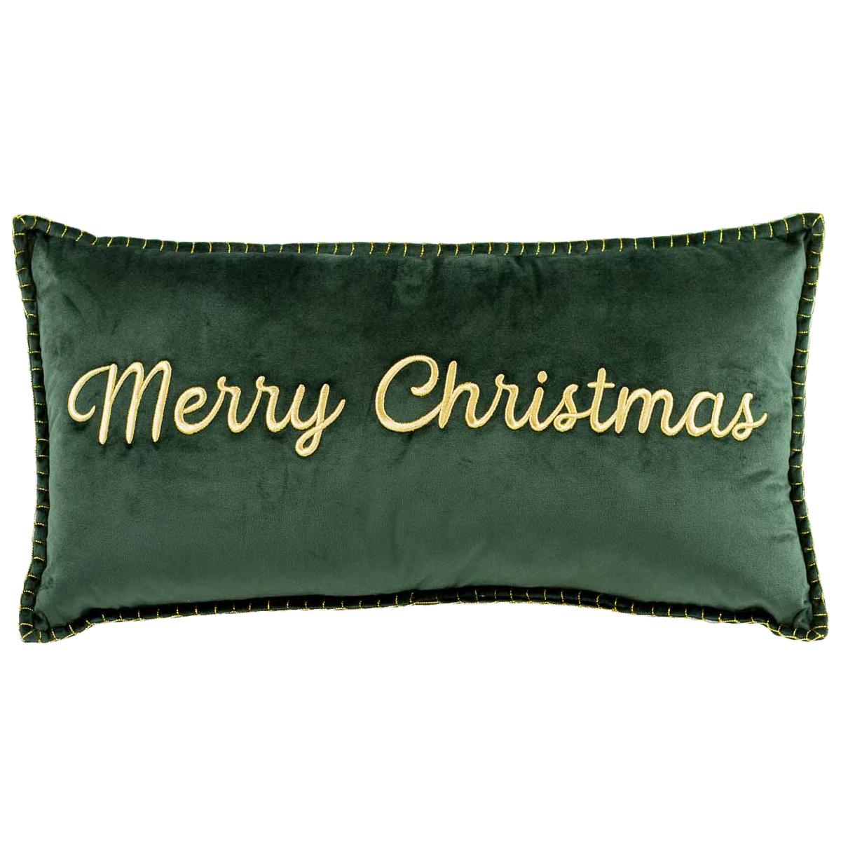 Embroidered Pillow | Merry Christmas