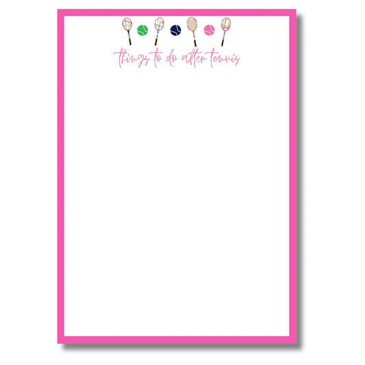 Notepad | Things To Do After Tennis