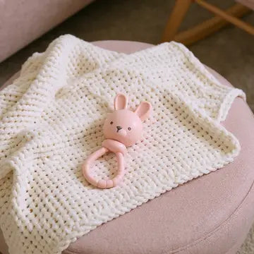 Pink Bunny Sweetie Rattle