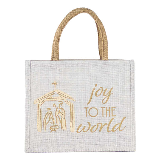 Gift Tote | Joy to the World Nativity