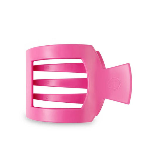 Teleties Flat Square Hair Clip | Paradise Pink | Assorted Sizes