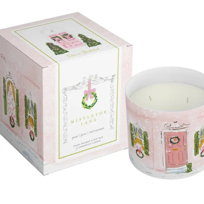 Mistletoe Row 2-Wick Gift Box Candle