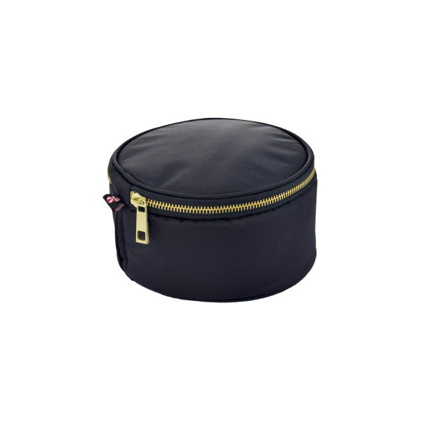 6" Button Bag | Black Brass